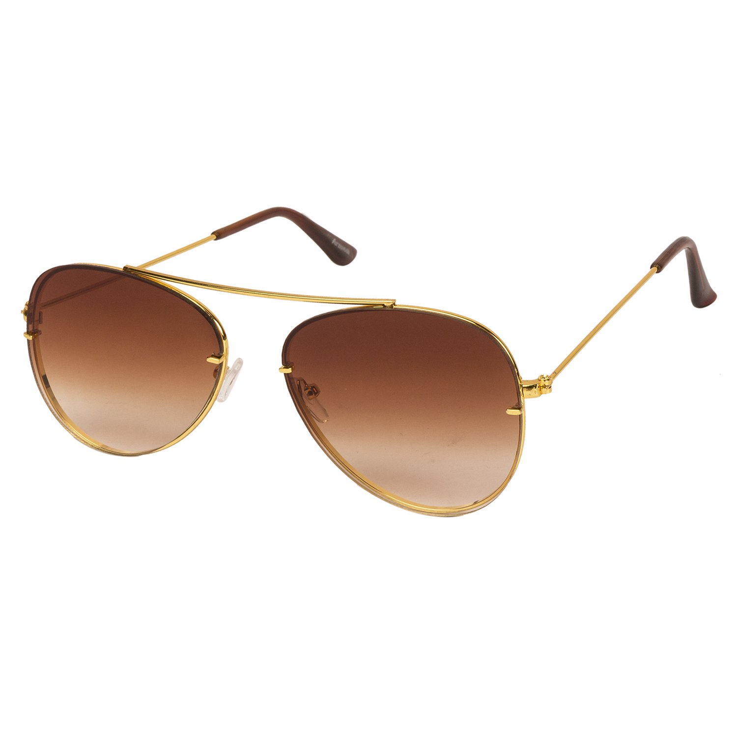 Trending Aviator Shape Gold-Brown UV Protection Sunglasses For Men & Women [MA-7777-S1 ]-image-17