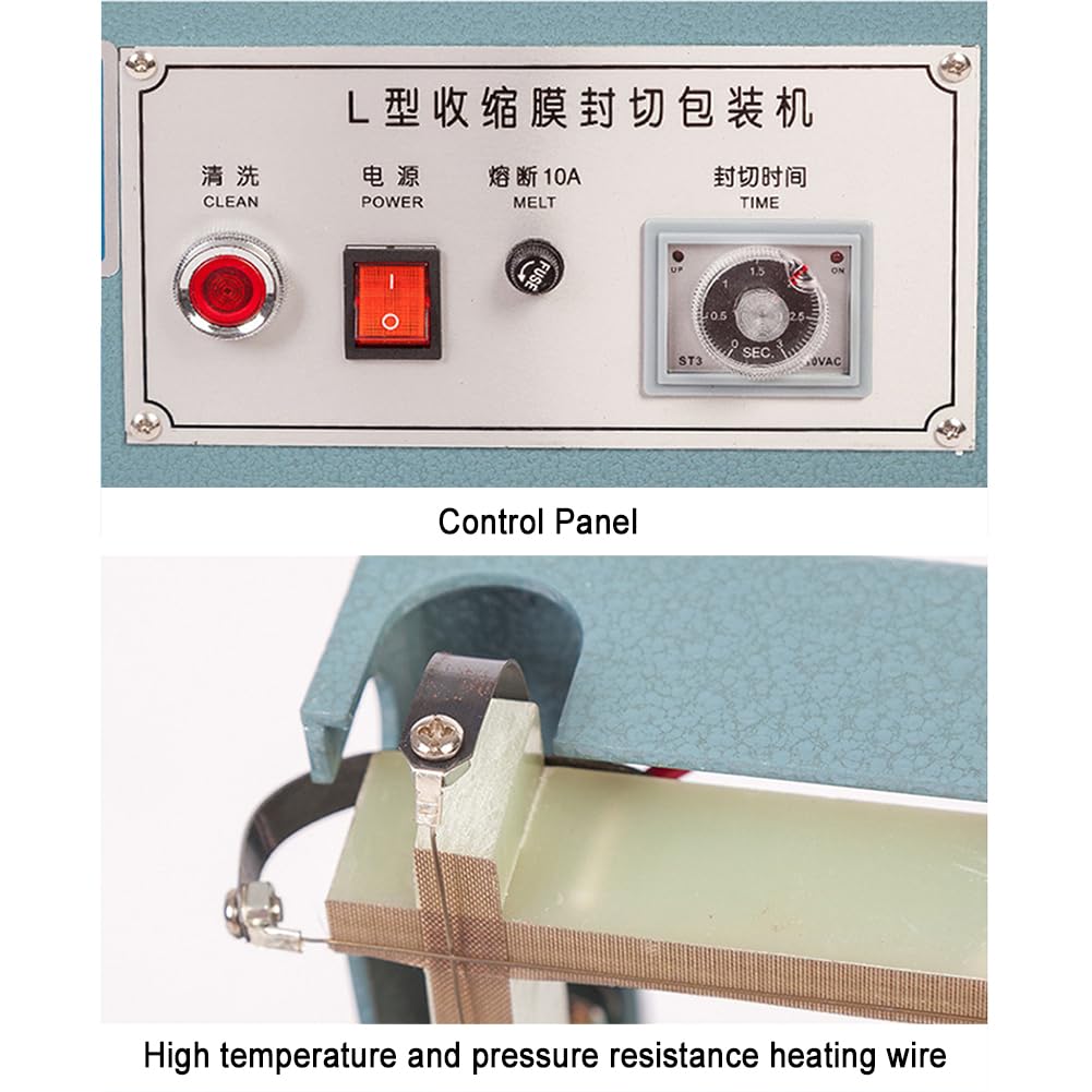 Termosaldatrice manuale per sacchetti di plastica, con timer regolabile e design compatto, ideale per uso domestico e commerciale.