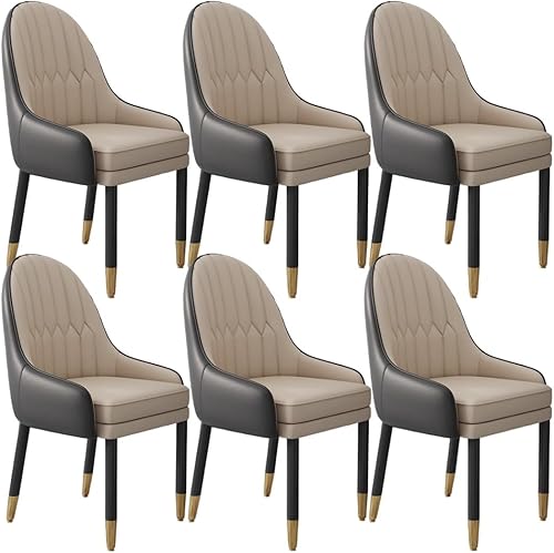 Miniatura 36 de YVYKFZD Sillas de comedor de cuero, juego de sillas de comedor, silla de cocina con patas y respaldo de madera, sillón tapizado, silla auxiliar