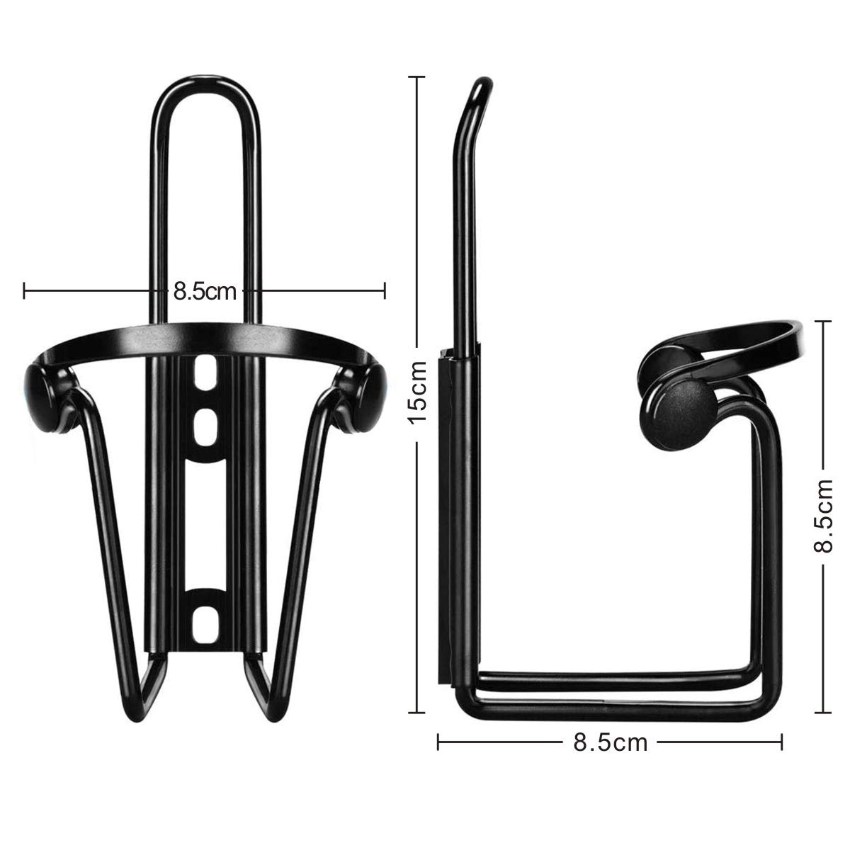2x Fahrrad Flaschenhalter Aus Aluminium – Schwarz, Leicht & Universell Für Mountainbike & Rennrad