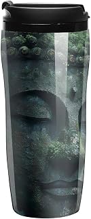 Buddhas Head Trees Water Travel Mug Coffee Cup Insulated Tumbler with Lid Double-Wall Water Bottle