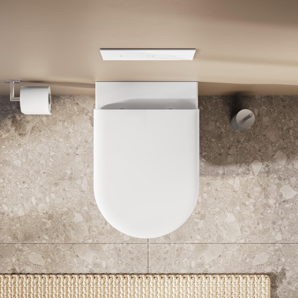 VitrA Integra Nuvoplast Abattant WC universel avec fermeture lente et retrait facile Blanc