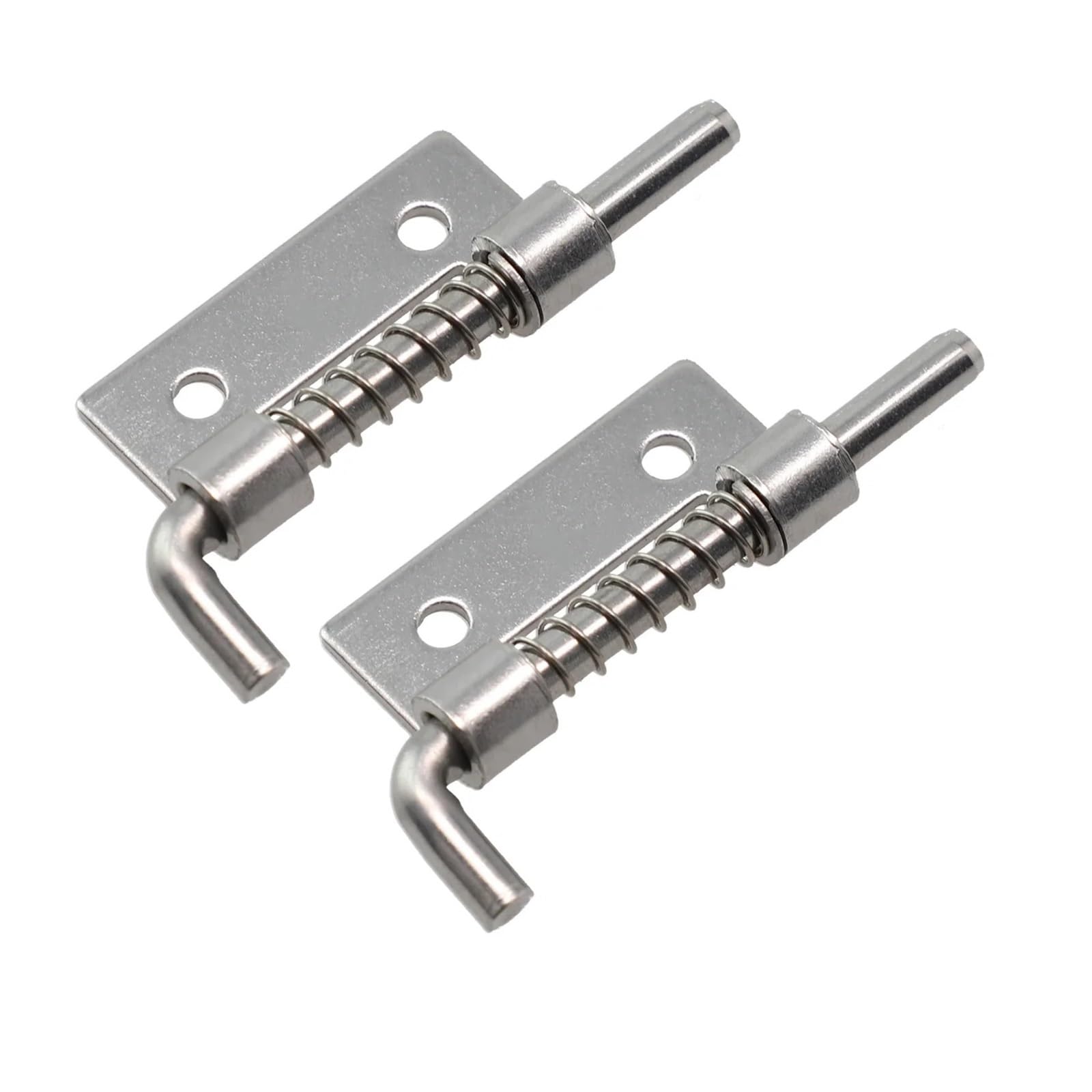 Loquet à ressort 2 pièces en métal boulon de barillet pour porte et armoire droite S