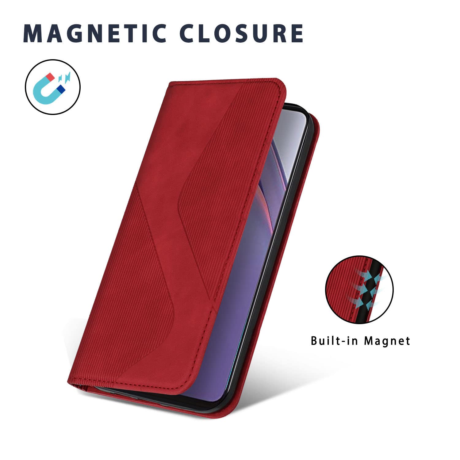 Cover Portafoglio In Pelle PU Per Xiaomi Mi 10T Lite 5G Con 2 Pellicole Vetro Temperato - Custodia A Libro Con Slot E Supporto - Marrone - 2