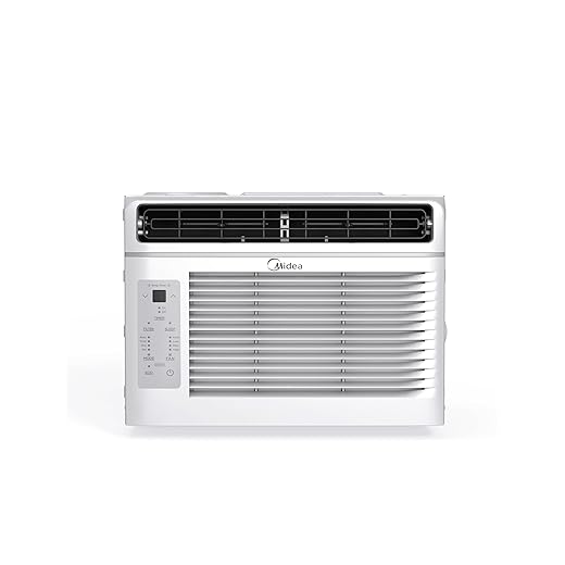 Midea MAW05R1JWT-B Electronic 5K 5,000 BTU, 3-in-1 Fan/Dehumidifier Window AC Unit, Easycool Air Conditioner with Remote Control, Cools up to 150 Sq. Ft, Fits Bedroom, Study, Office, White