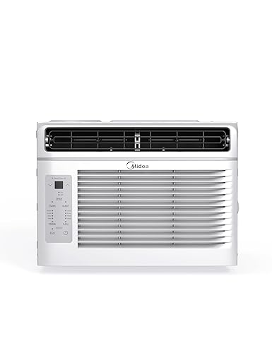 Midea 5,000 BTU EasyCool Window Air Conditioner - Cool up to 150 Sq. Ft. with Easy-to-Use Mechanical Controls and Reusable Filter, Perfect for Small Bedroom, Living Room, Home Office - 5,000 BTU, Electronic Control (New)