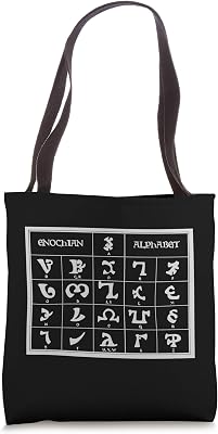 Enochian Alphabet Magic Occult Language Talisman Tote Bag