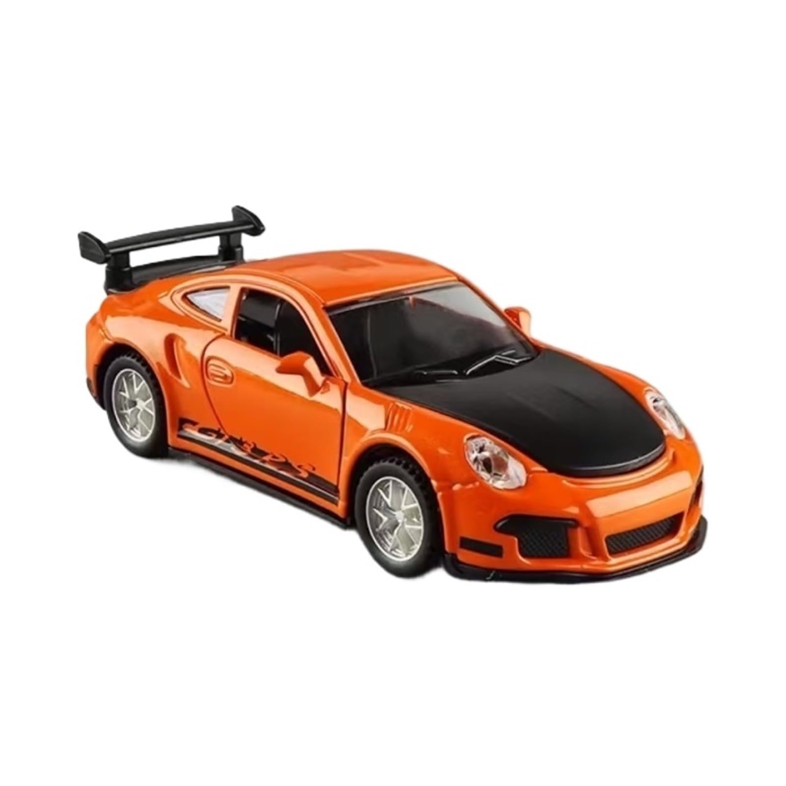 Coche de aleación diecast 1/64 miniatura naranja coleccionable metal 3