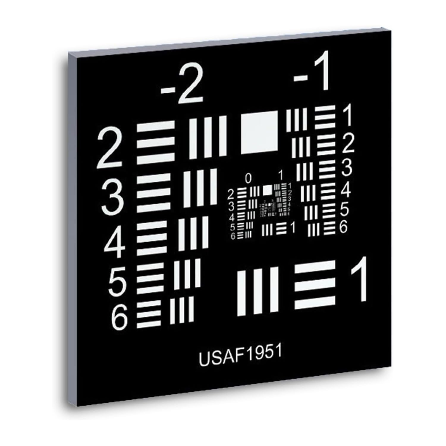 Tabla de prueba de cámara de microscopio óptico, placa de calibración de película positiva/negativa para investigación científica e inspección industrial, precisión ± 5 um