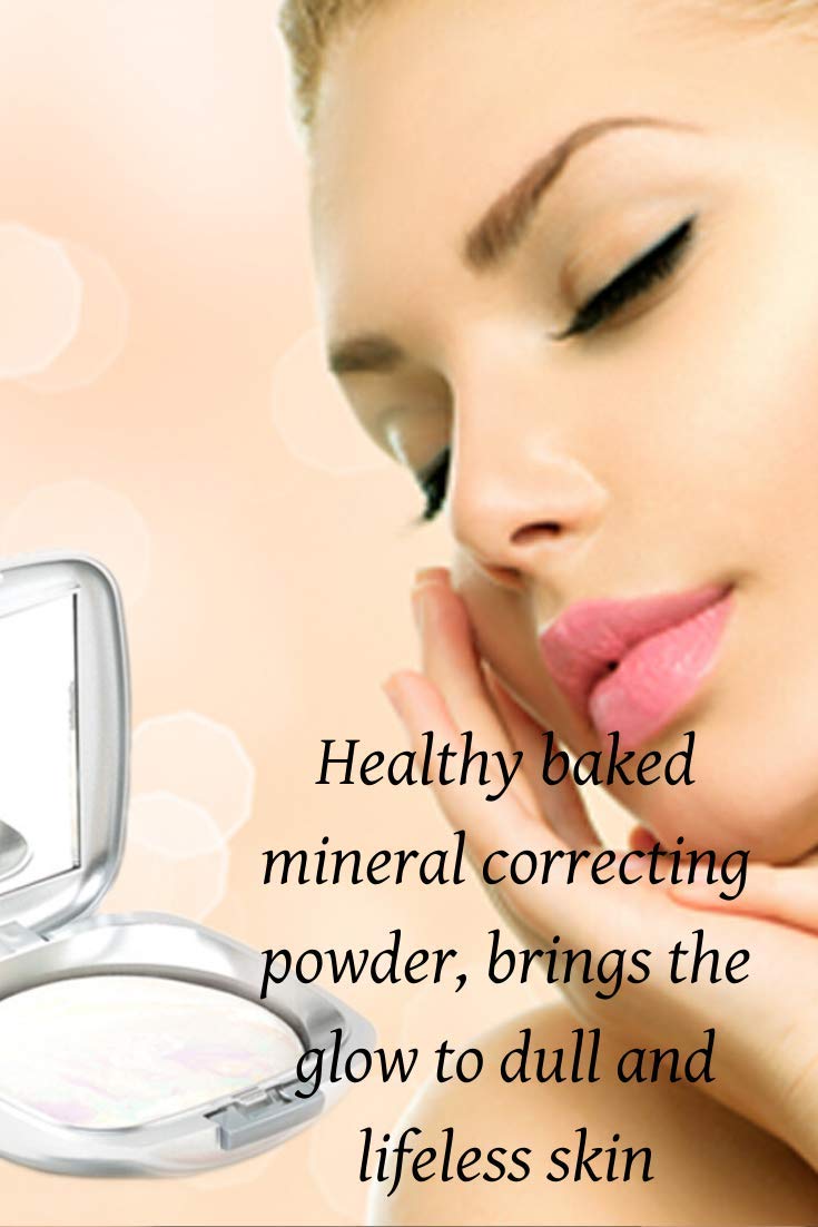 Polvo corrector de color mineral horneado: una base de polvo corrector de color vegano enrojecimiento 2