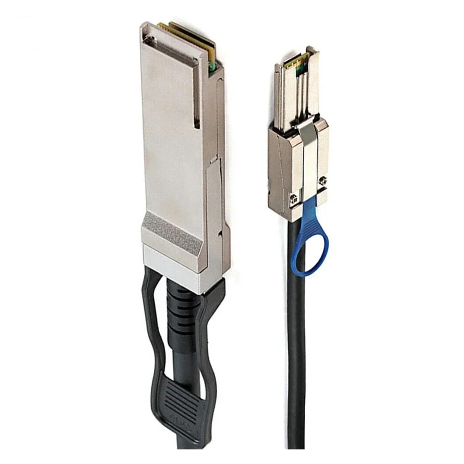 Câble adaptateur SFF8436 vers SFF8088 QSFP 40 g SFF-8436 vers MI NI S*A*S HD SFF-8088 pour DS4243 et DS4246 (0,5 m, noir)
