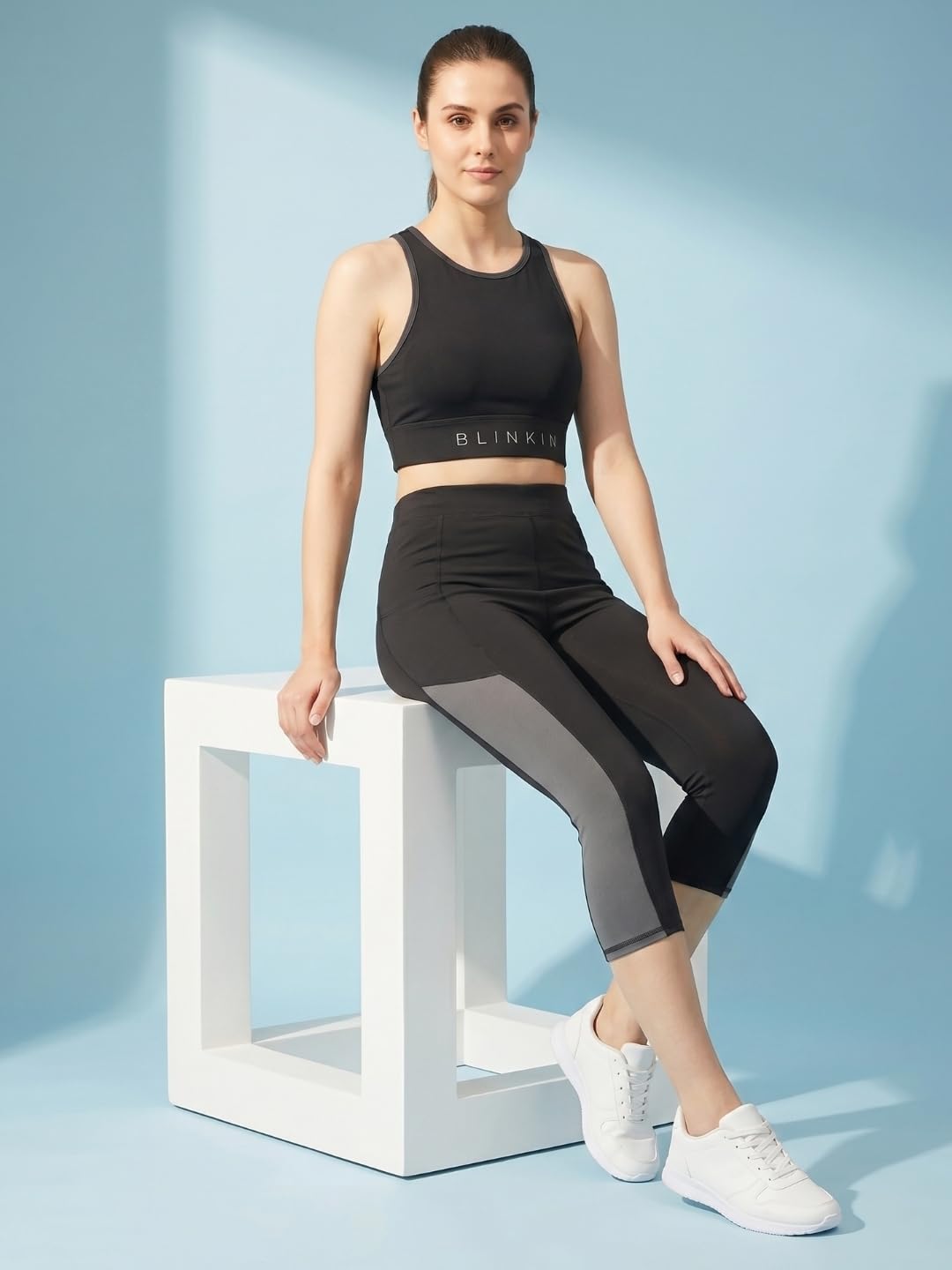 BLINKIN Pantalones de yoga ajustados para mujer