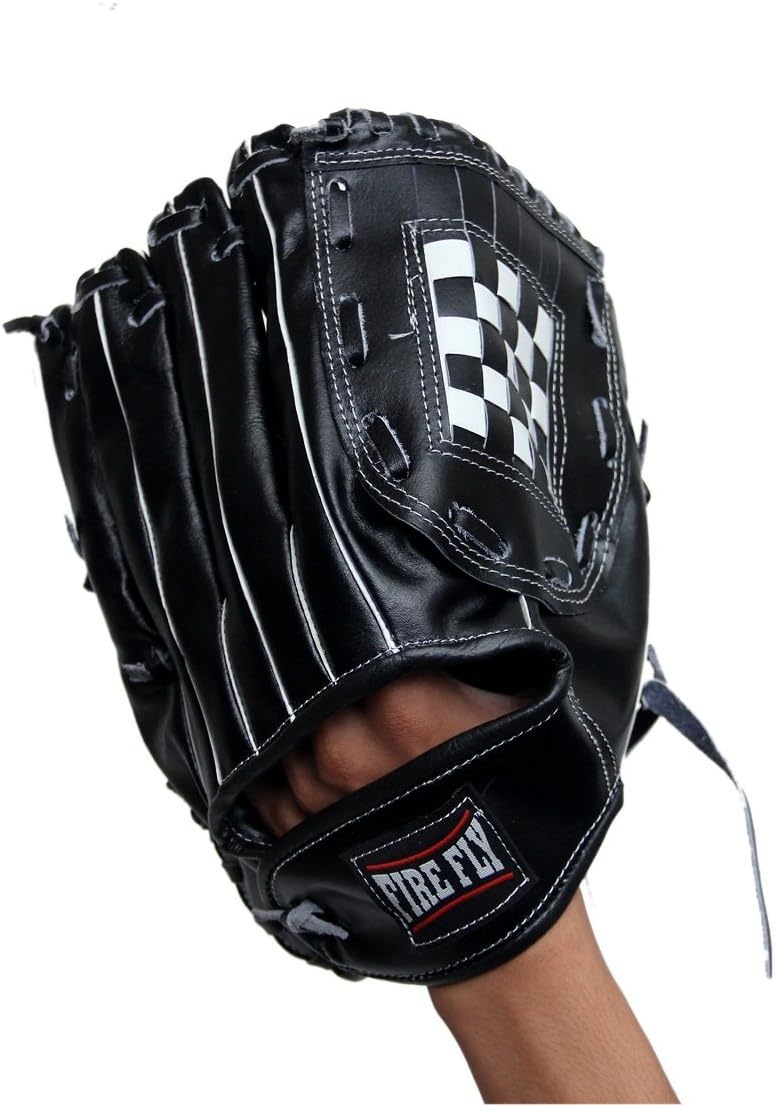 Sports Hub 1448 Baseball Gloves (Black, Large)