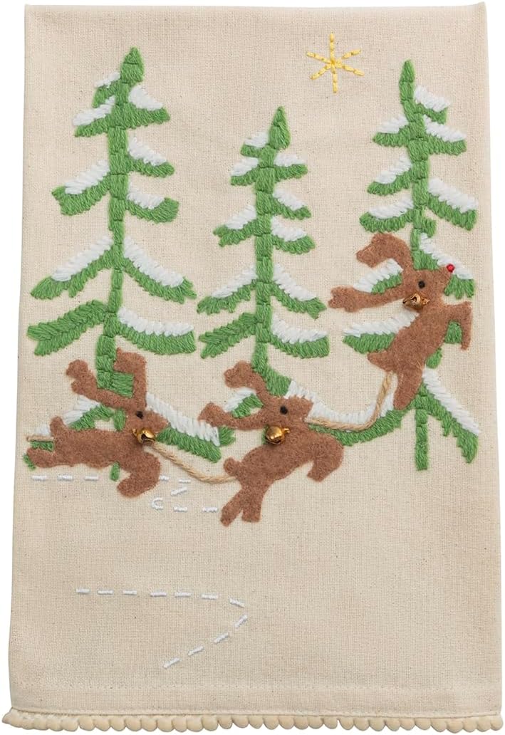 Mud Pie Christmas Santa Sleigh Towel Set - Image 2