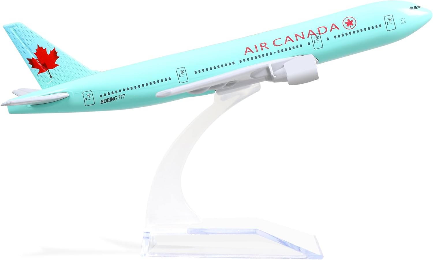 Boeing 777 Canada 1/400 Diecast Metal Airplane Model with Stand -Airlines Alloy Model Plane (6 inches Long) Display Collectible Model Kit for Aviation Enthusiast Gift