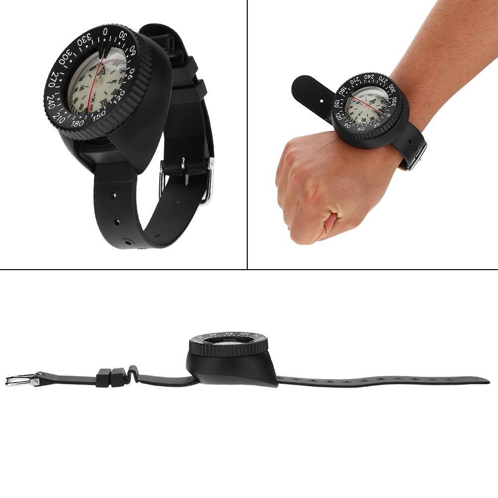 Bussola Da Polso Impermeabile - Orologio Bussola Per Esterni, Campeggio, Immersioni E Sopravvivenza - Cinturino Regolabile