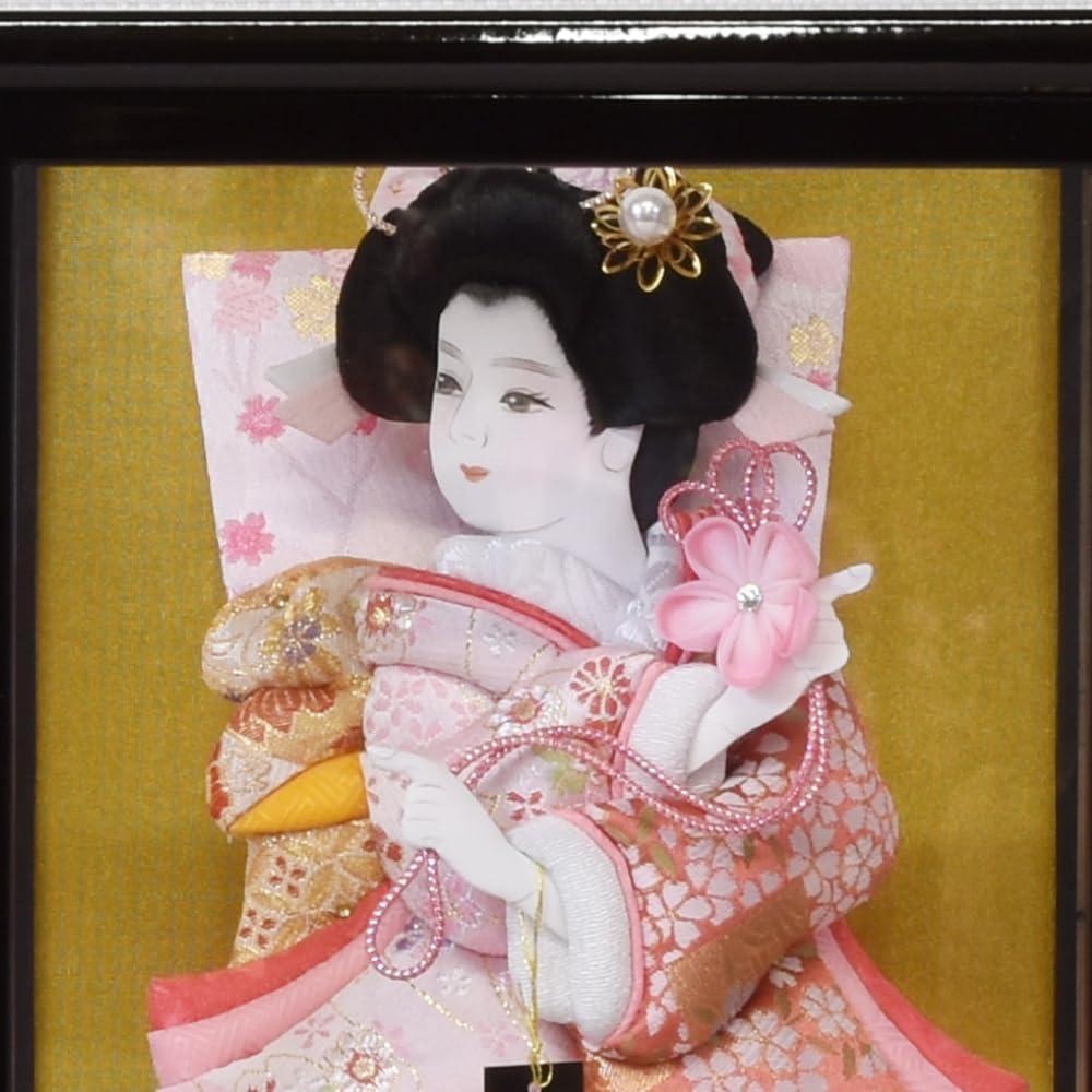 Amazon | 羽子板 久月 お祝いミニ おしゃれ 手作り コンパクト 振袖 黒