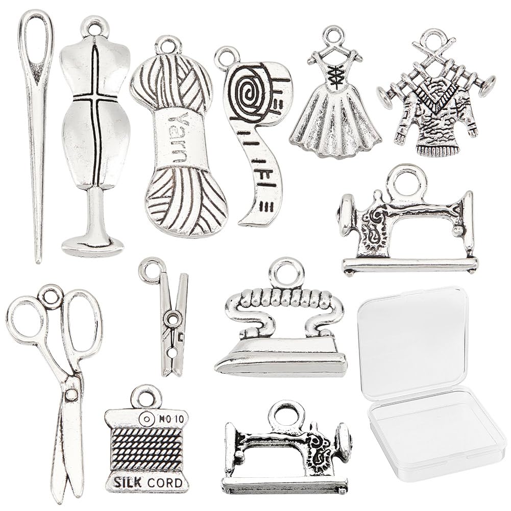 SUNNYCLUE 60 Pièces Charms Outils Maison - 20 Styles Pour Bijoux Et Scrapbooking