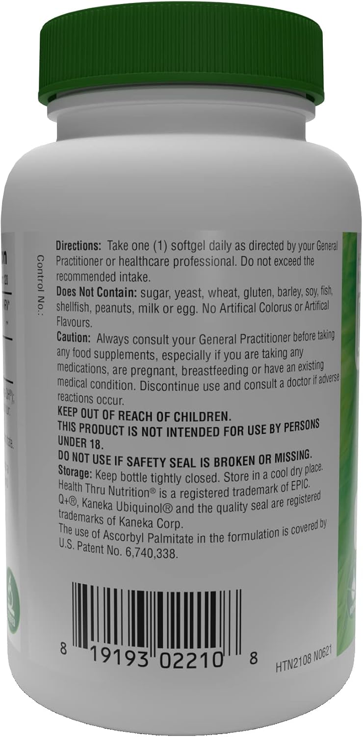 Ubiquinol 50mg as Kaneka QH Reduced CoQ-10, 120 count (Pack of 1) - Image 4
