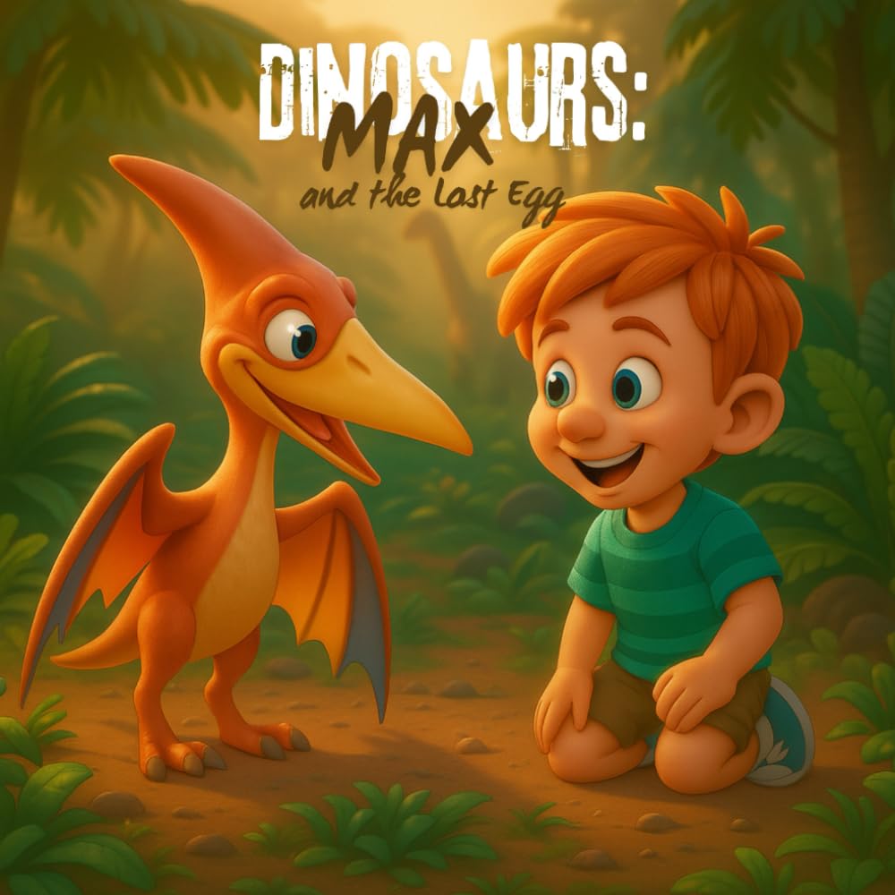 Dinosaurs: Max and the Lost Egg: A Gentle Dinosaur Quest for Young Readers — with Bonus Coloring Pages