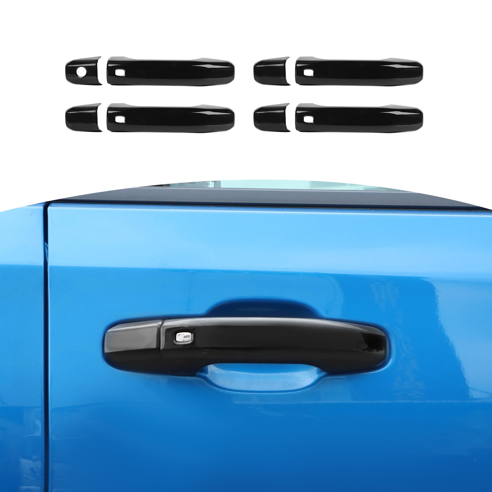 RT-TCZ for Silverado Door Handle Cover Trim Black for Chevy Tahoe 2021 Up Suburban 2020 Up Silverado 2019 Up for GMC Yukon 2021 Up Sierra 2019 Up