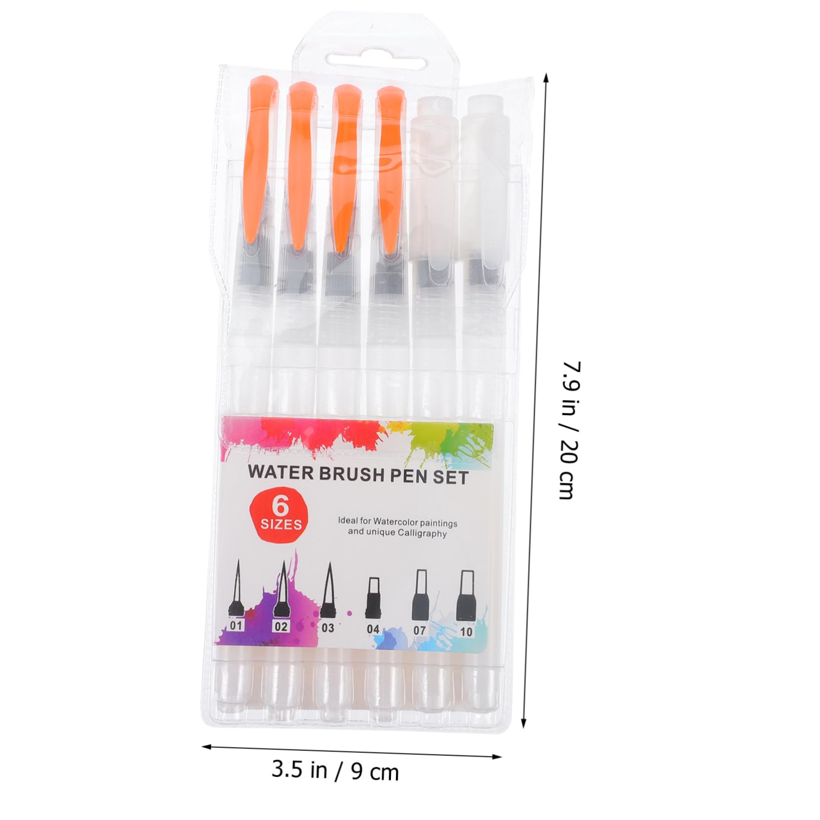 Pennelli Con Serbatoio Ad Acqua, 6 Pezzi Set Per Dipingere, Pittura - Foto 8