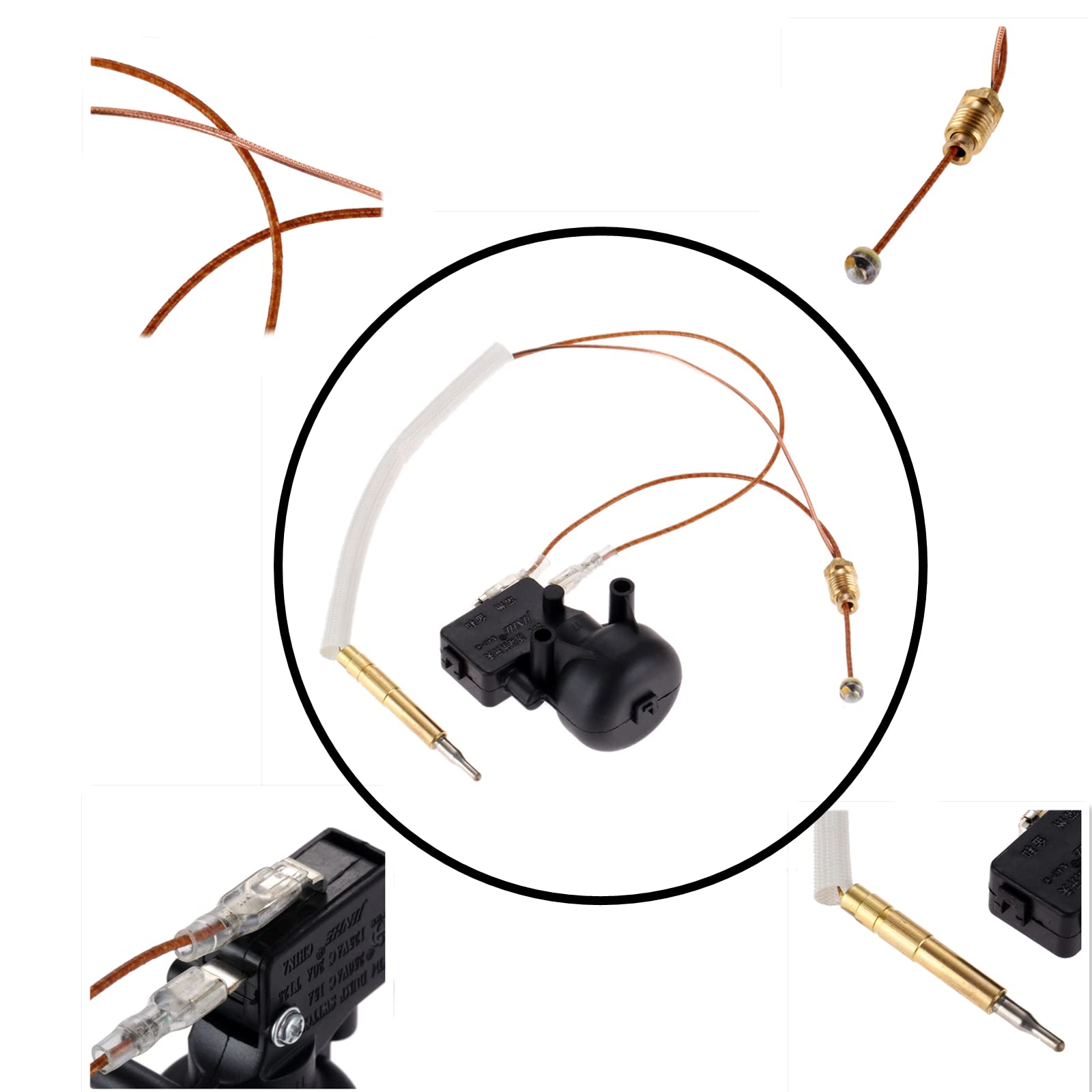 Kit di sicurezza per riscaldamento a gas approvato CE e CSA, nuovi pezzi di ricambio per riscaldamento a gas propano, accoppiatore termico e controllo interruttore di sicurezza FD4