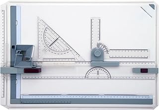 MOUNTTU Mesa de Dibujo, ángulo Ajustable, tamaño A3, con Accesorios de Movimiento Paralelo, Ideal para Estudiantes, Ingenieros, Artistas y arquitectos.