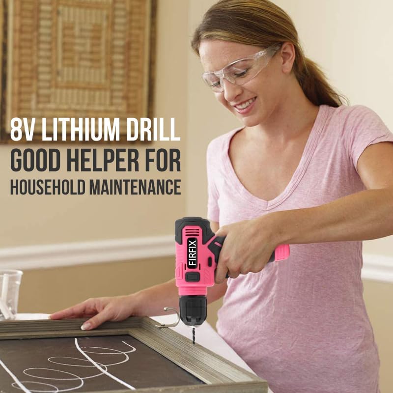 133-Piece Pink Electric & Manual Tool Set for lady - USB Rechargeable Handheld Screwdriver, Claw Hammer, Drill Bits, Essential Accessories, Portable Storage Case, Ideal Gift for Women