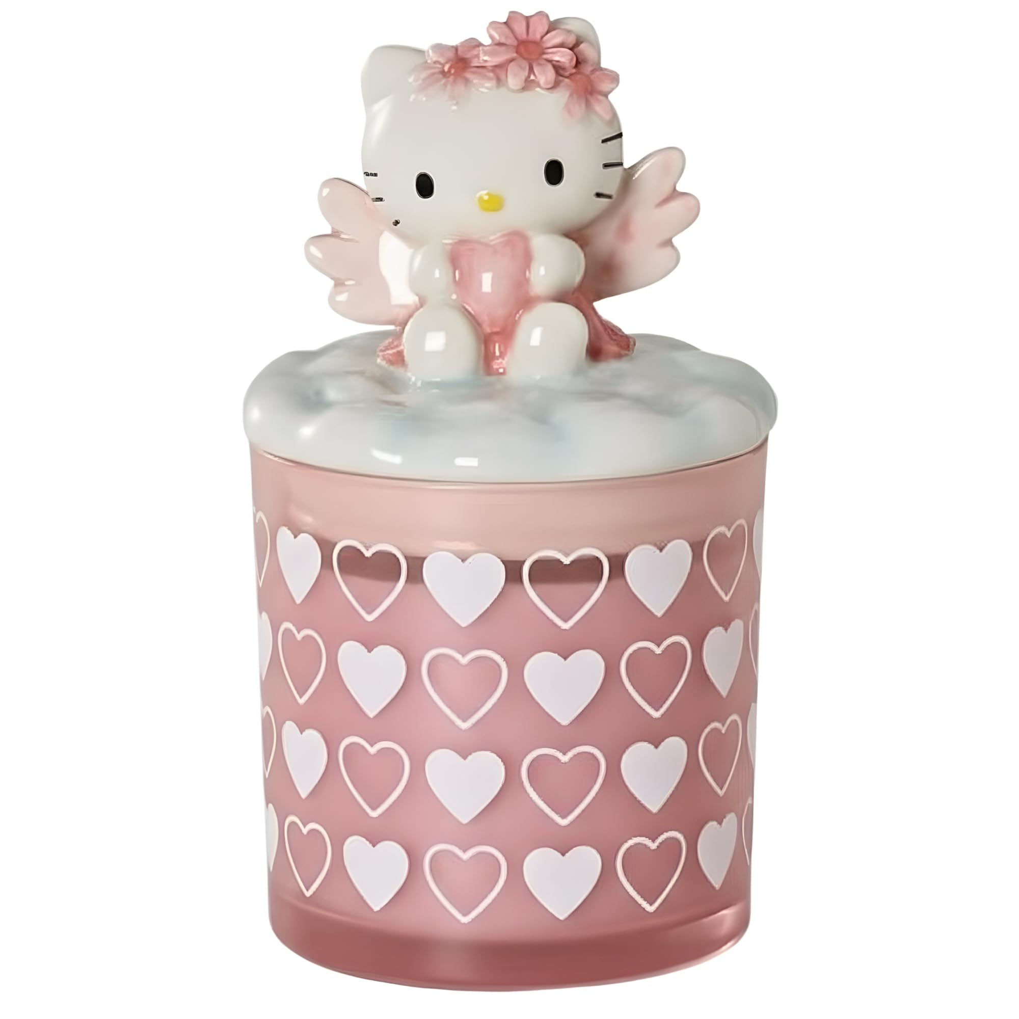 Amazon.com: Hello Kitty Angel Lidded Glass Soy Candle, 4.25