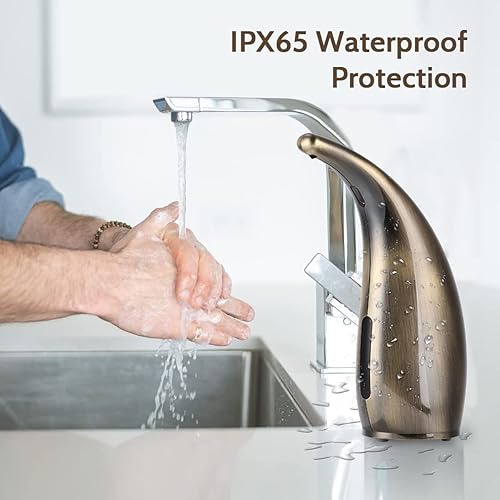 Miniatura 4 de Dispensador automático de jabón, dispensador de jabón sin contacto de 10.1 fl oz, dispensador automático de jabón para platos con impermeabilidad