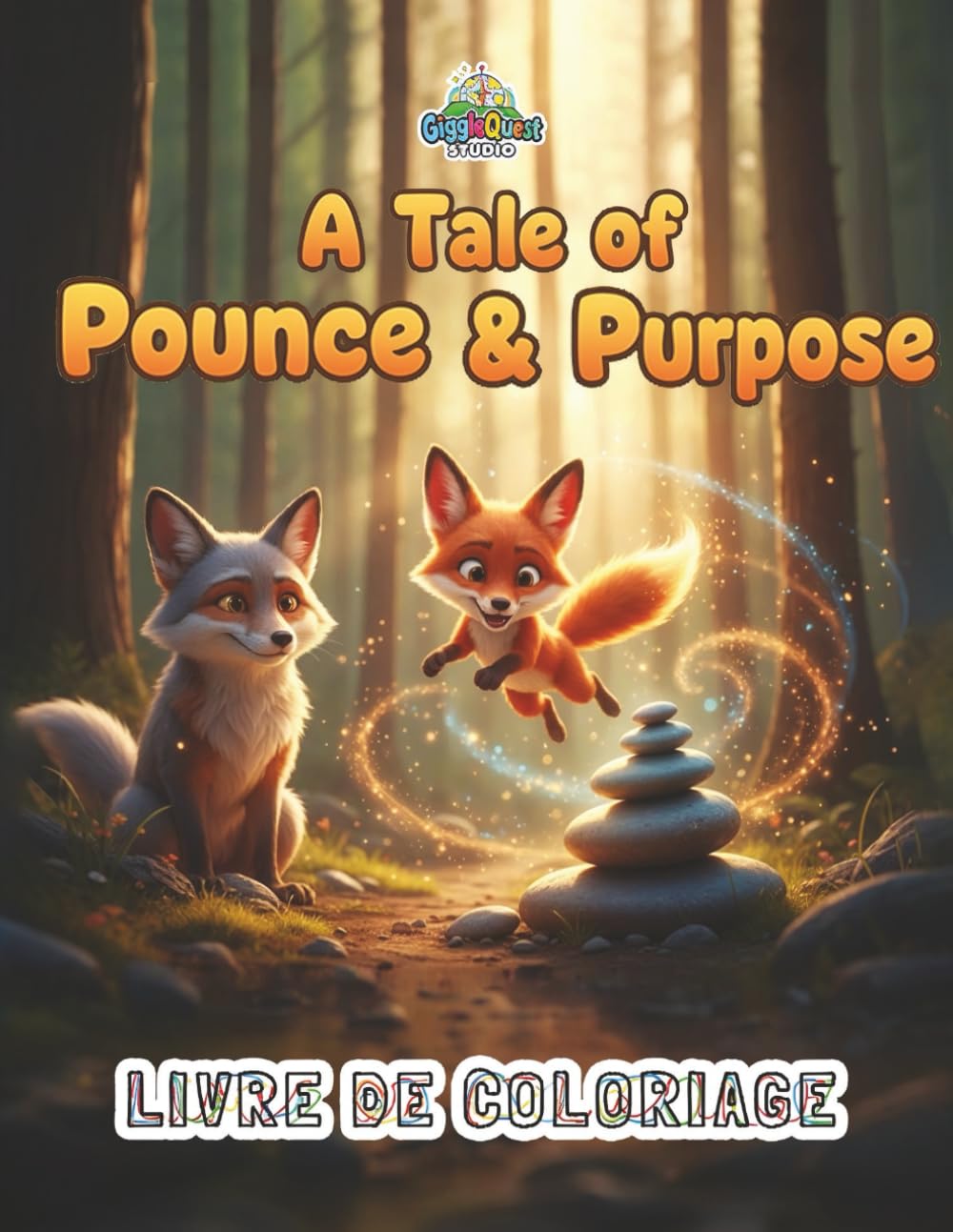 A Tale of Pounce & Purpose: Livre de Coloriage | GQ01 (Compagnons des Livres de Coloriage GiggleQuest)