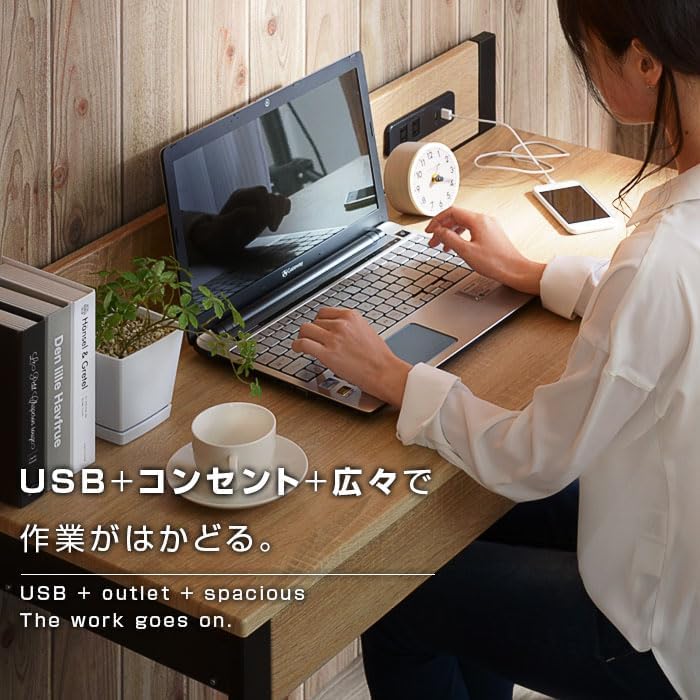 Amazon | パソコンデスク - おしゃれ、木製、PCデスク、学習デスク、机