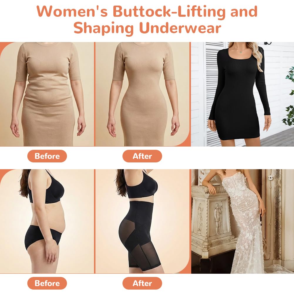 Bielizna modelująca damska bielizna modelująca z wysoką talią, oddychające krzyżowe style, niewidoczne modelujące wyszczuplające brzuch i pośladki