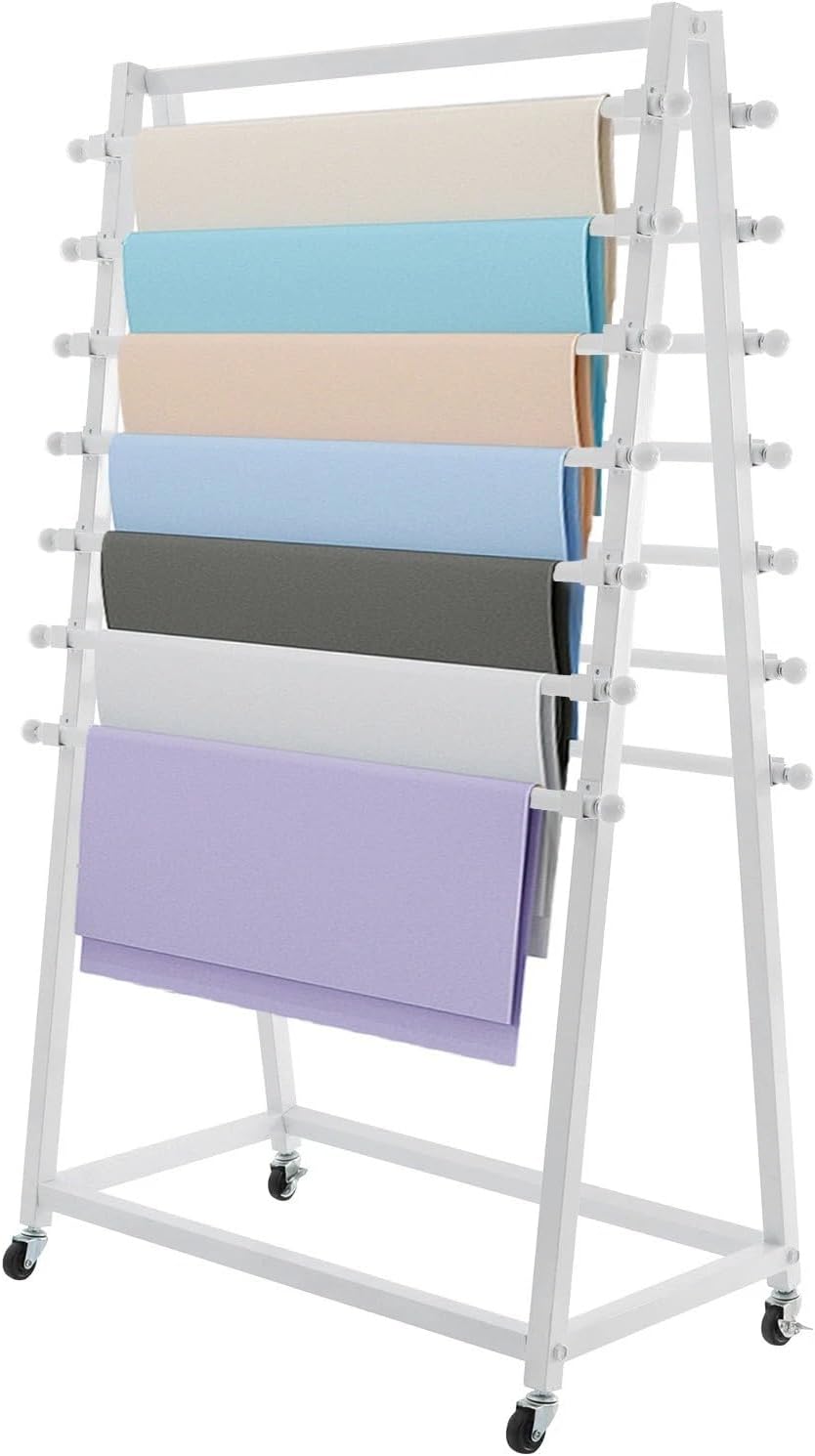 Ribbon Storage Rack, 15 Tier Ribbon Organizer, Double-Sided Scarf Rack, for Storing Towels, Scarves, Silk Scarves, Shawls, Ties, Neckerchiefs, Etc