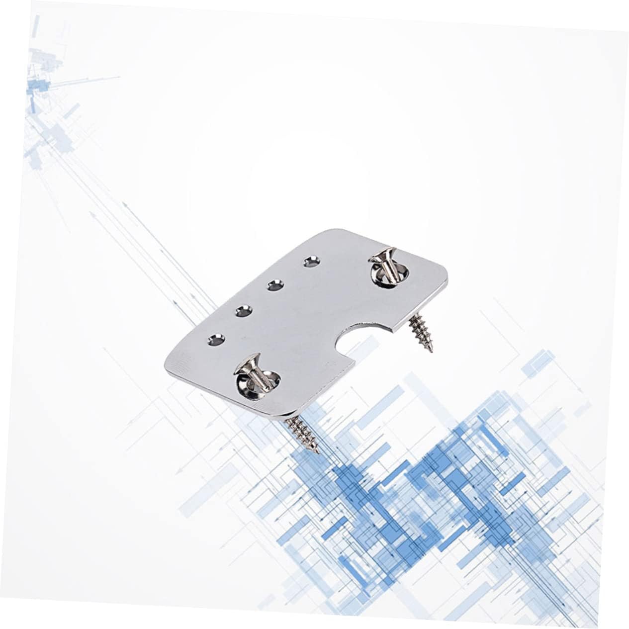 Abaodam 3sets Electric Guitar Chrome Tailpiece Mounting Screws Tailpiece Guitar Parts 4string*3
