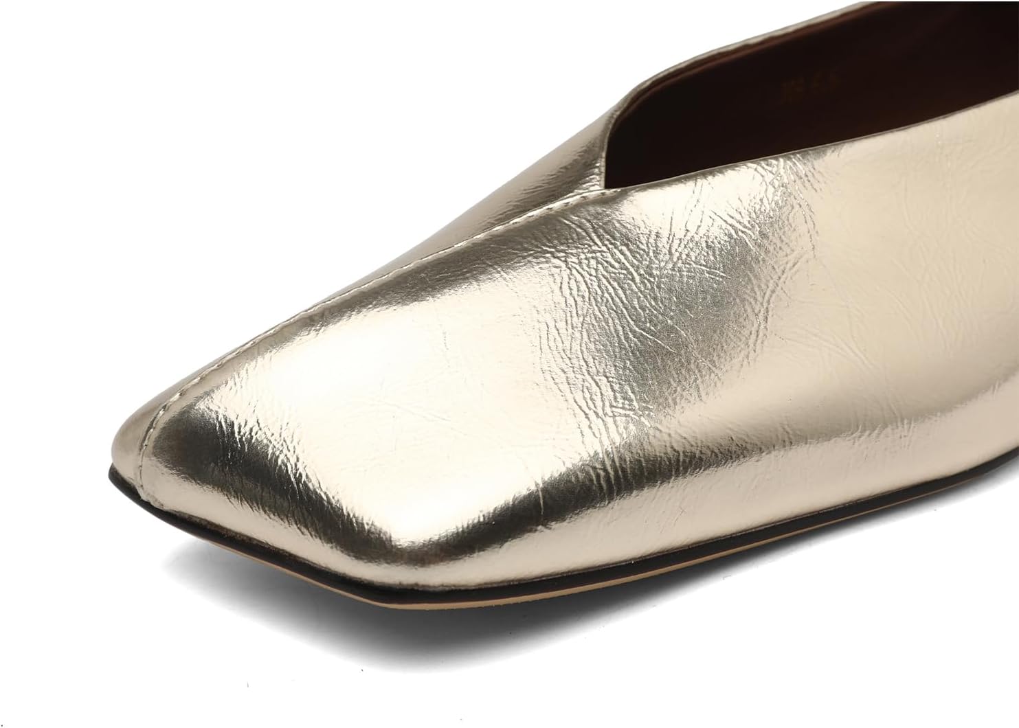 Women's Ballet Flats Closed Square Toe Slip On Flats Comfortable Dressy Casual Work Office Shoes - Image 2