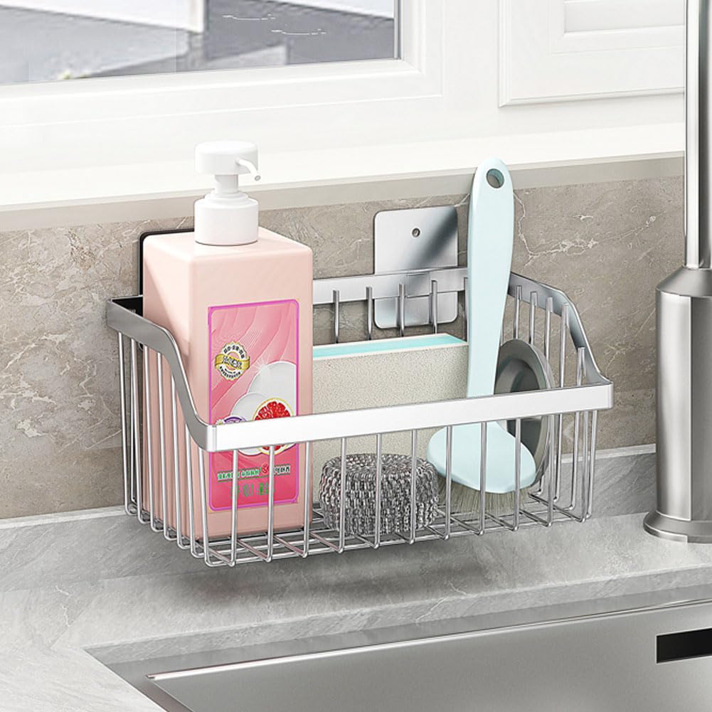 Hängekorb aus Metalldraht, SUS304 Edelstahlkorb, 4 Stück, Hängekorb, Wandregale, Organisierungskörbe für Zuhause, Küche, Bad, Speisekammer, Wäsche-Organizer