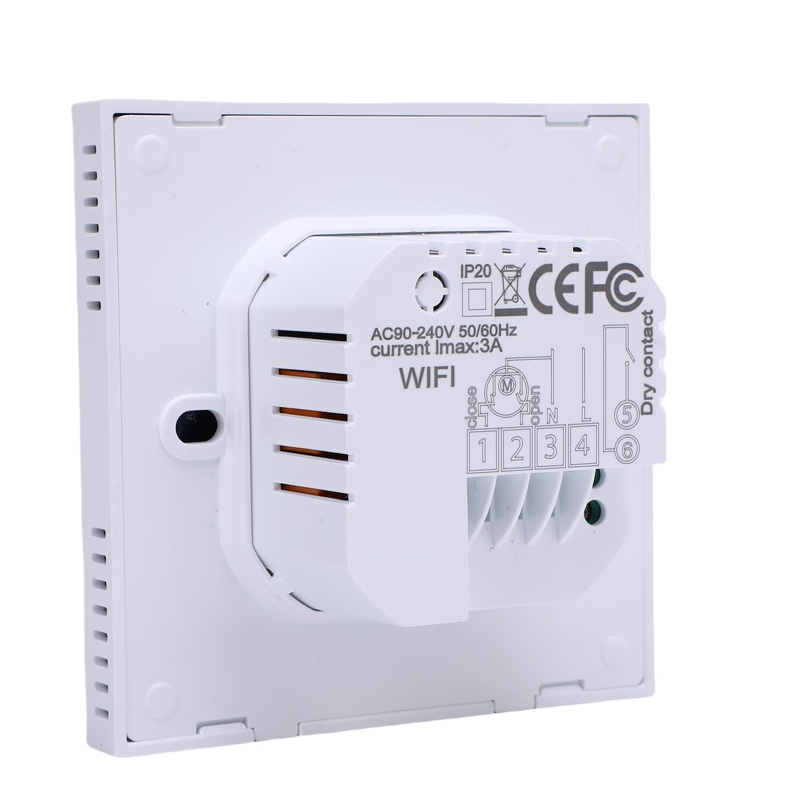 Acouto Termostato Digital Controlador de Temperatura de Control Táctil Programable para el Hogar Control de Temperatura Retroiluminado Blanco Termostato Digital WiFiHome