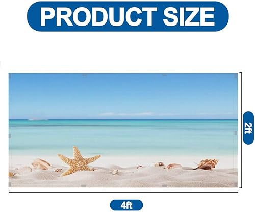 Miniatura 2 de Paquete de 4 cubiertas de luz fluorescente para luz de techo, conchas de fresa de playa de verano, cubiertas de luz para aula, oficina, hogar, 4 x 2