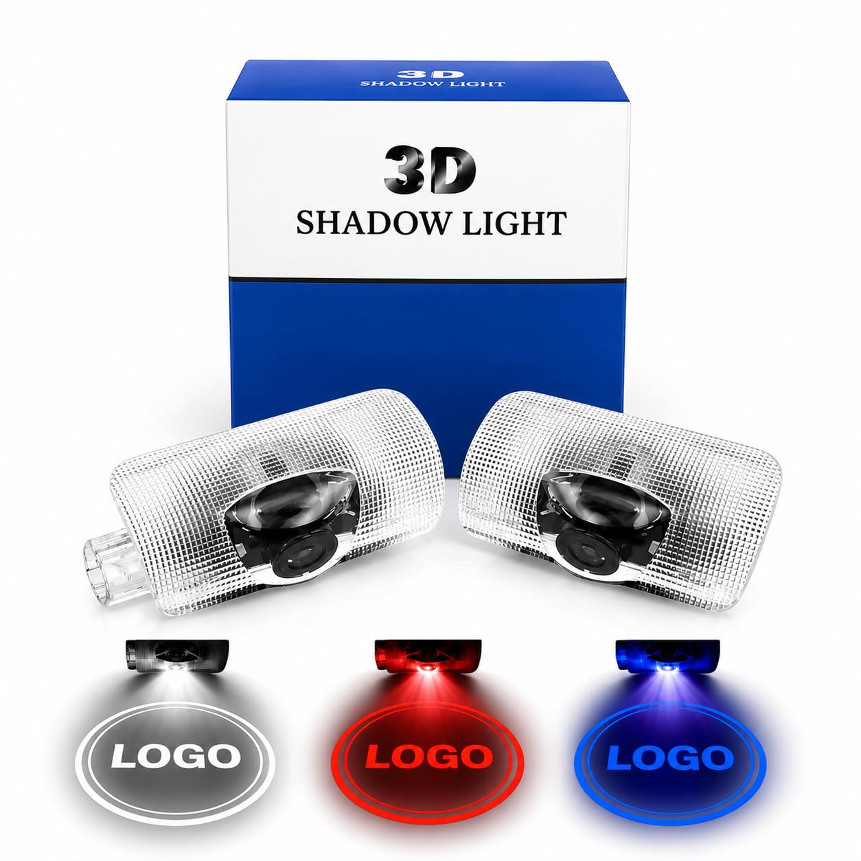 Amazon.com: 3D Shadow Light LED Car Door Light Logo Projector