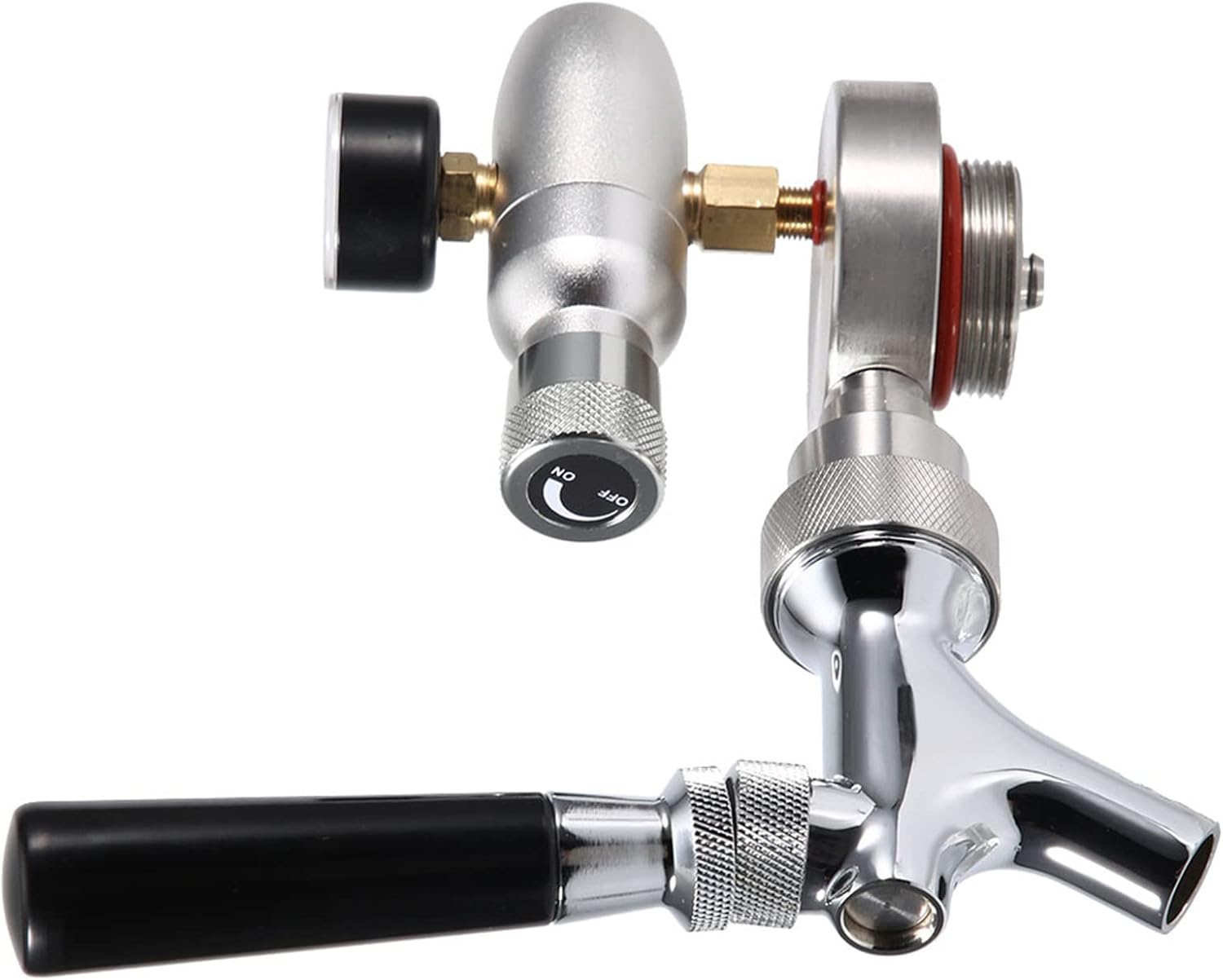 Stainless Steel Beer Spear Faucet Tap Dispenser Kit Mini Keg Beer Growler for 2L 3.6L 4L