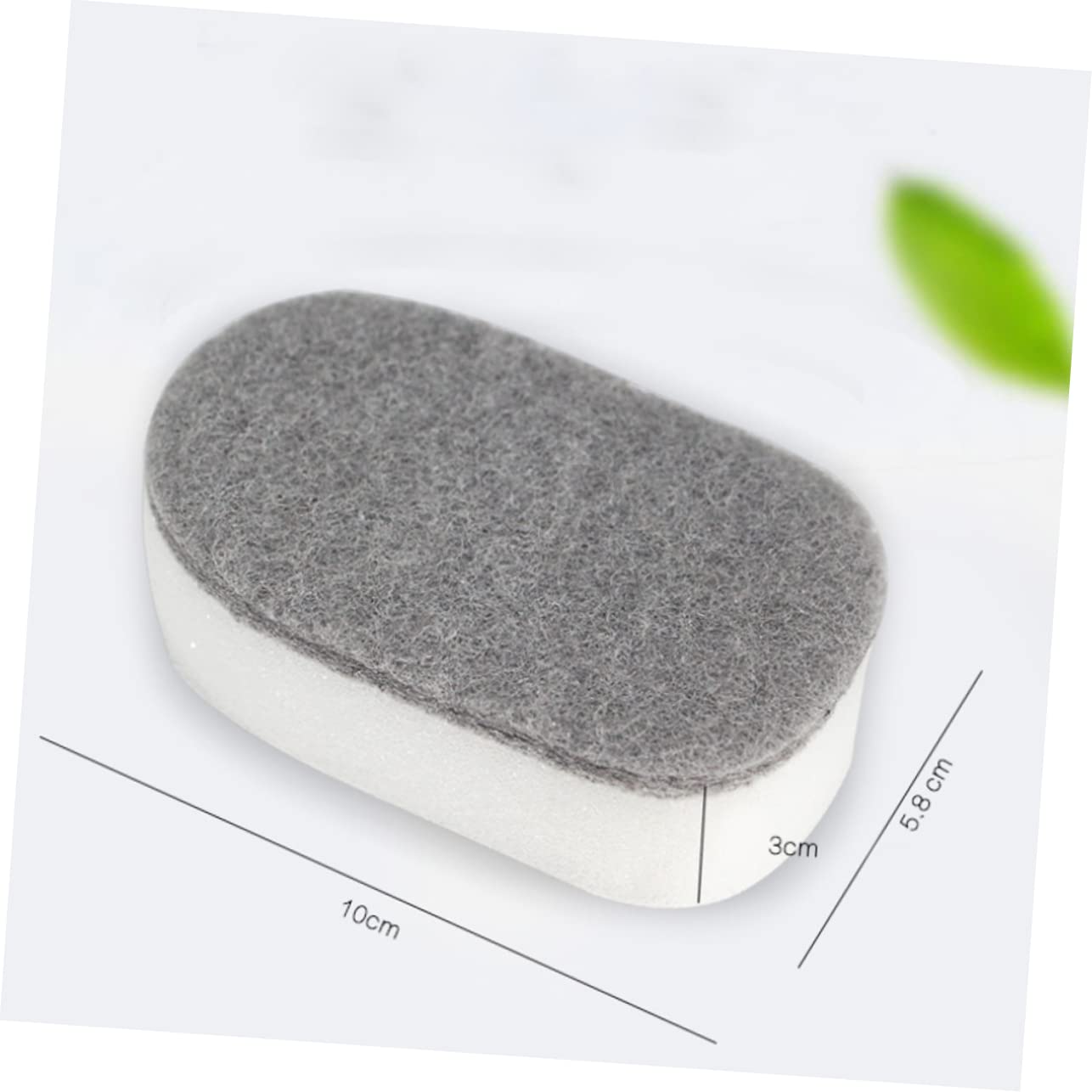 ERINGOGO 12Pcs Kitchen Cleaning Sponge Grey White Dishwashing Pads for Scrubbing Daily Use Non Scratch High Absorption for Home Bathroom Cleaning