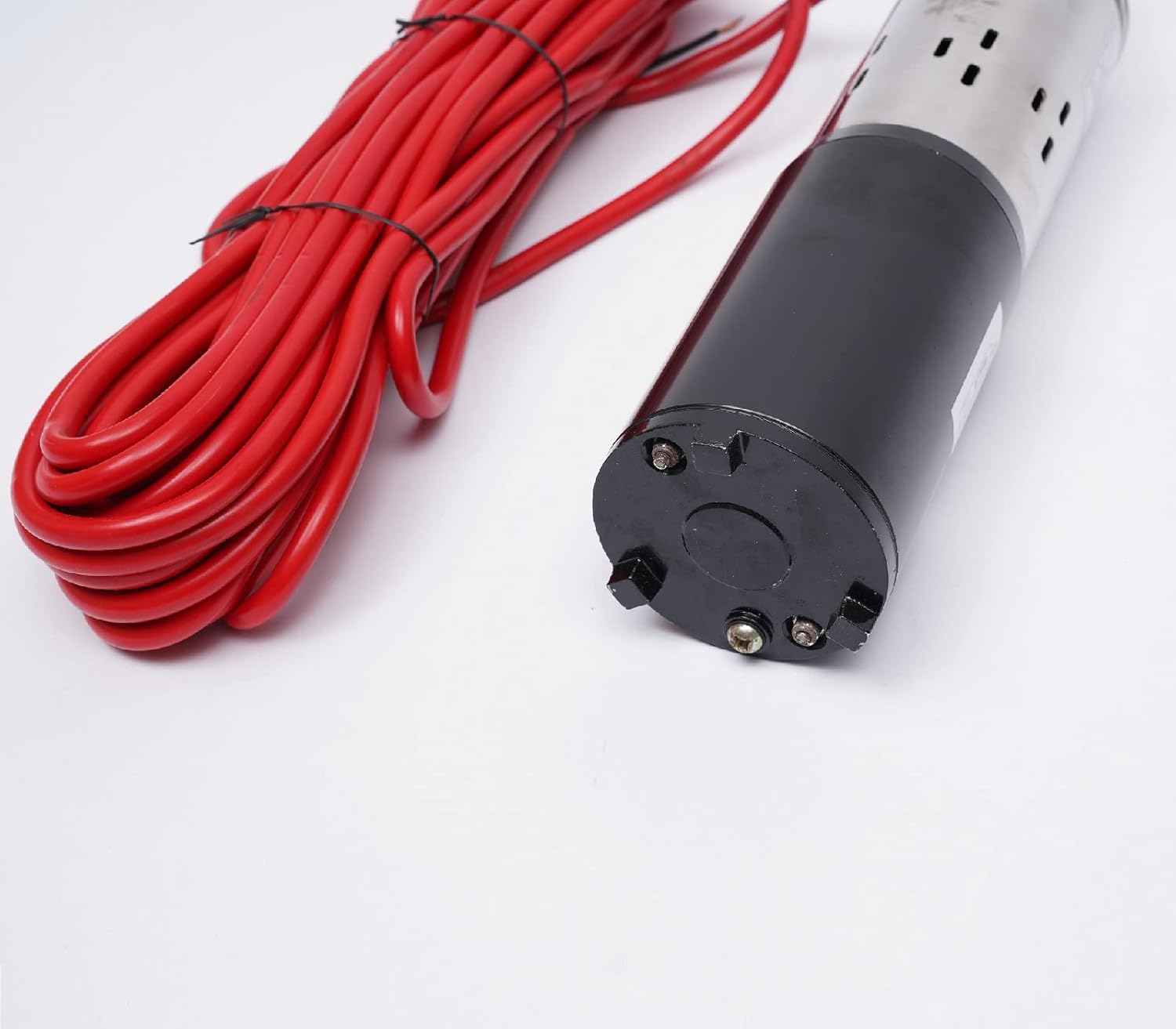 Submersible Screw Well Pump Deep Well Water Pump Stainless Steel DC 12V 250W 5.5GPM 4800 RPM 82Ft High Lift