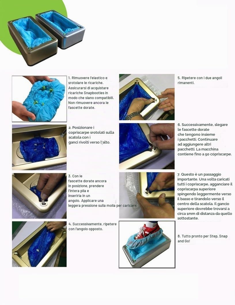 Dispenser automatico per copriscarpe, per casa e ufficio, in fibra di carbonio e ABS, struttura in acciaio, colore: dorato
