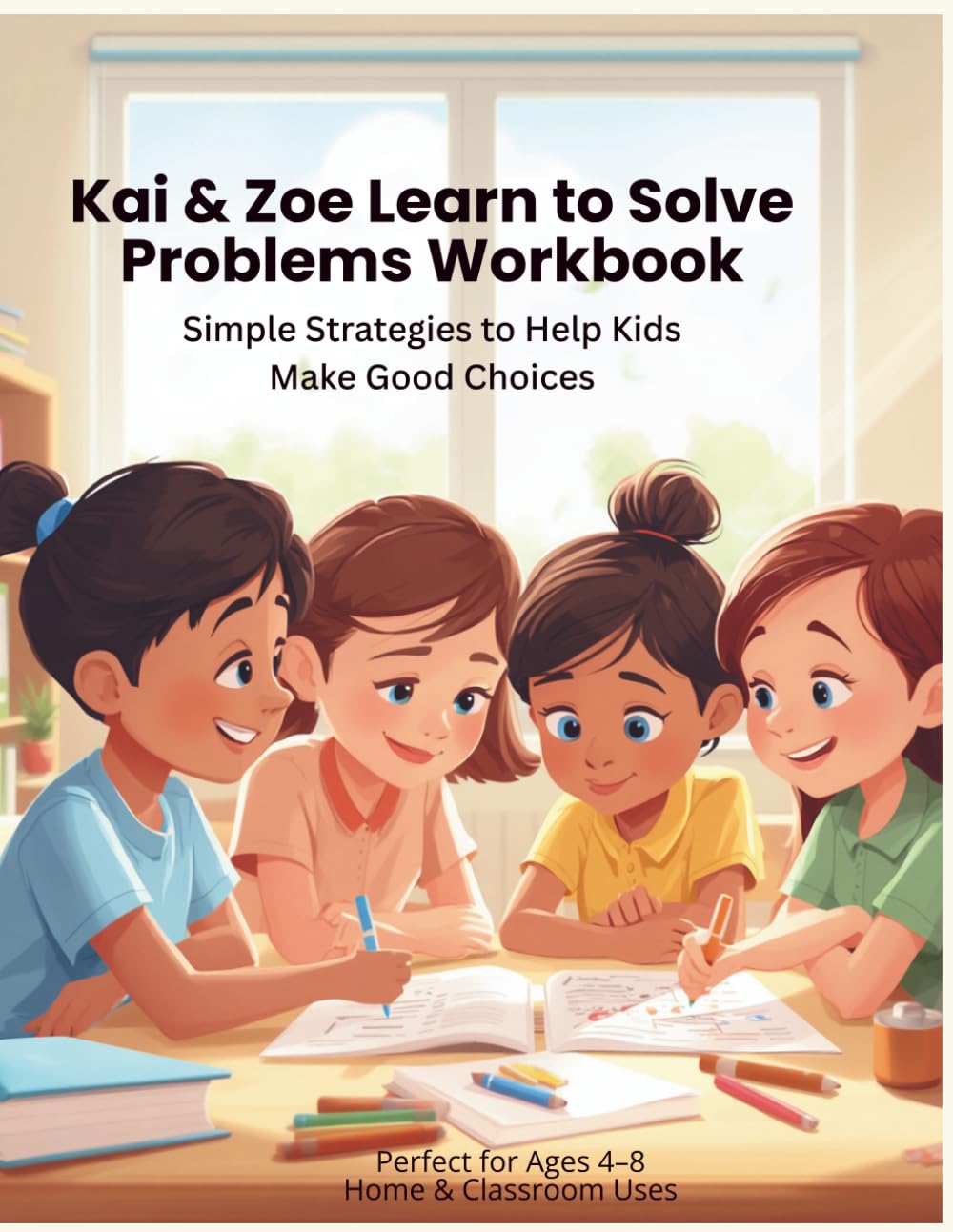 Kai & Zoe Learn to Solve Problems Workbook: Simple Strategies to Help Kids Make Good Choices (Kai & Zoe Social-Emotional Learning Series)