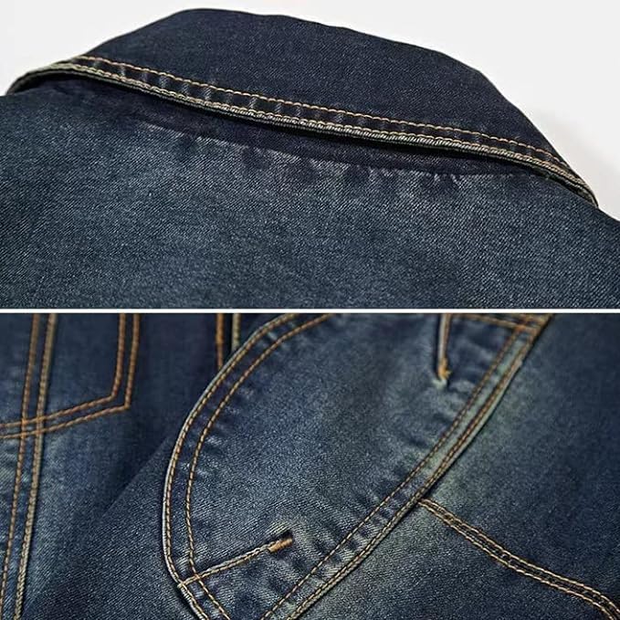 Giacca Casual di Jeans da Uomo Primavera e Autunno