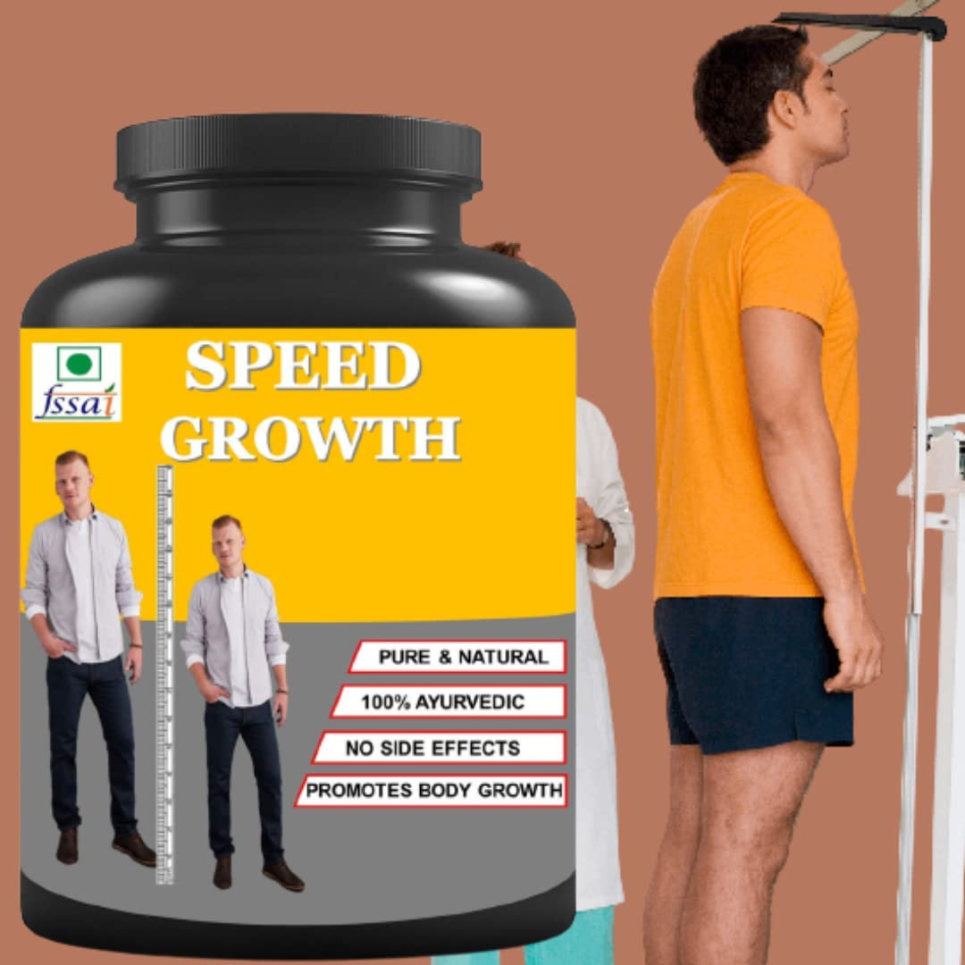 Hindustan Ayurveda | Speed Growth | Height Growth | Increase Body Strength | Body Bones Growth | Capsule | 30 No | Pack of 1