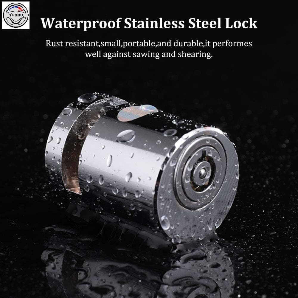Yobbo Universal Bike Disc Brake Lock, Bicycle Anti Theft Wheel Disk Locks, Motorcycle, Anti Rust Lock Bike Locker for Two Wheeler, Bike Safety Accessories (Silver) - Image 6 thumbnail