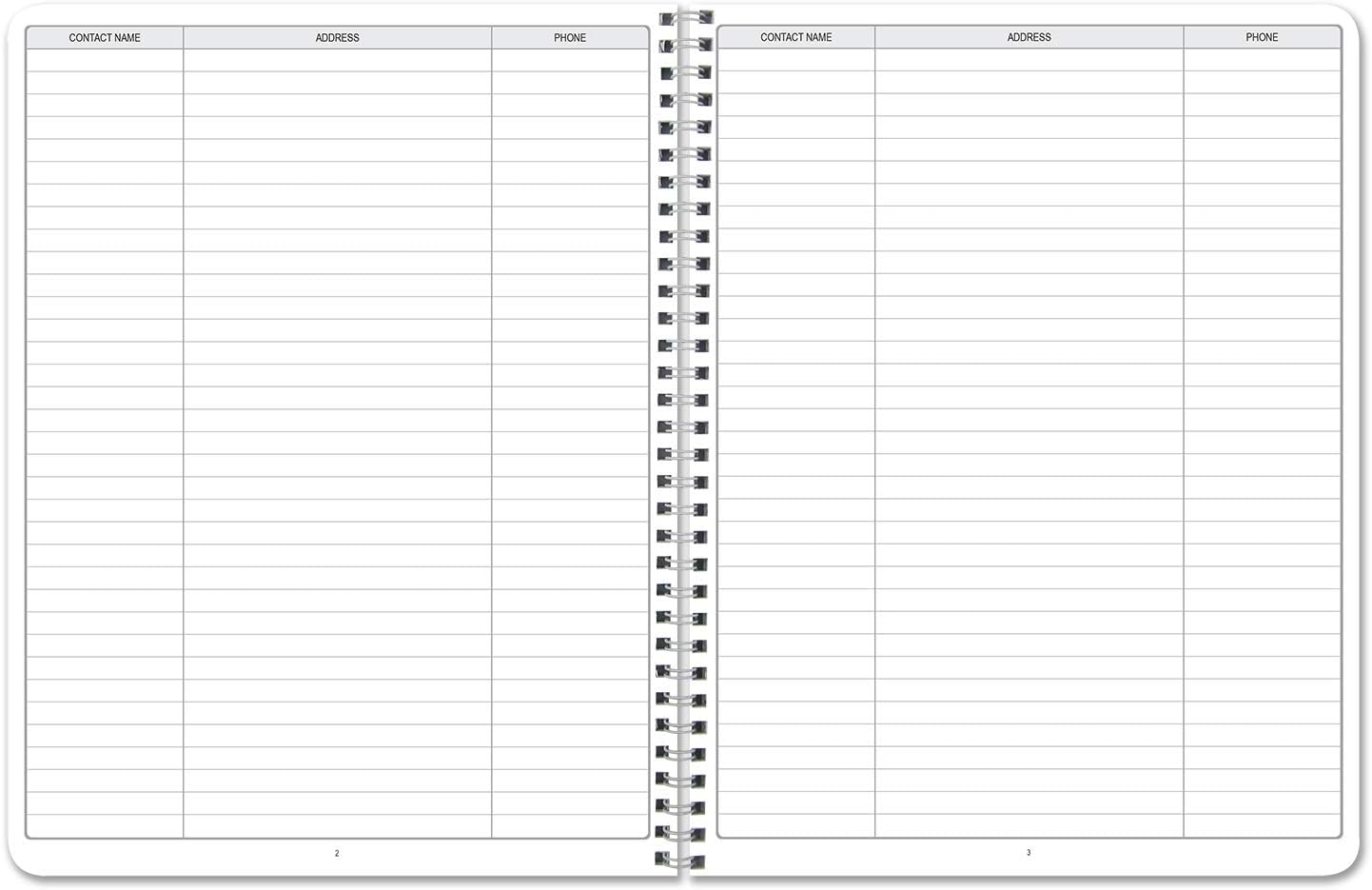 BookFactory Payroll Record Book/Employee Payroll Weekly Log Book/Logbook/Journal - 100 Pages, 8.5"x11", Wire-O, (LOG-104-7CW(Payroll)-BX) : Office Products
